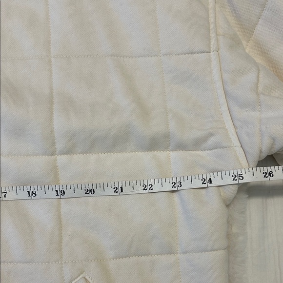By Together Cream Quilted Zip-Up Relaxed Fit Jacket Size Small - Picture 9 of 10